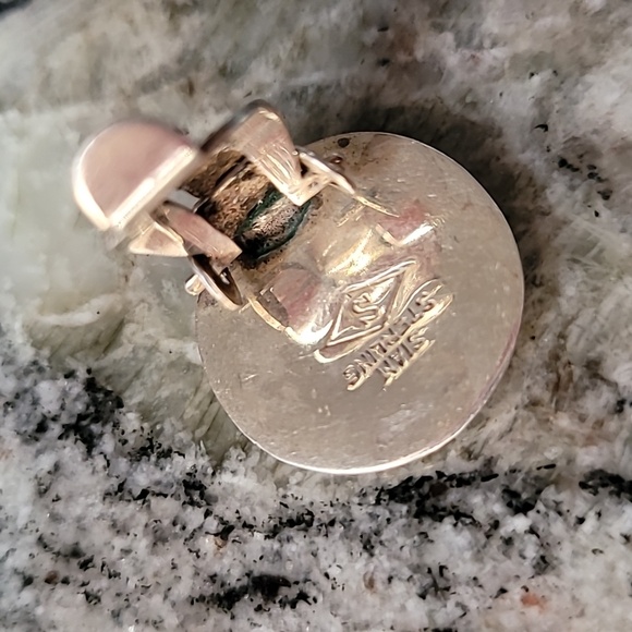 SIAM Sterling Clip-on Earrings Vintage - Picture 7 of 12